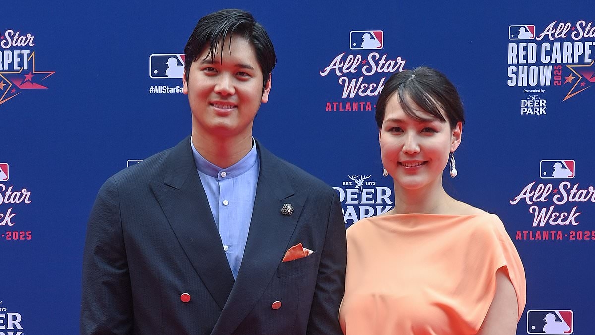 Shohei Ohtani's wife stuns baseball fans as she makes rare public appearance on MLB All-Star red carpet