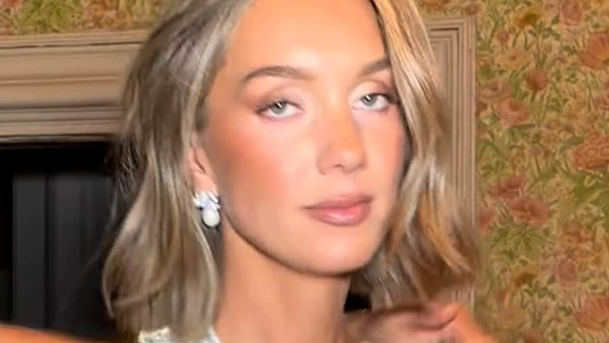 Bride leaves her groom and guests to have a haircut in the middle of her wedding day - before emerging with a drastically different evening look