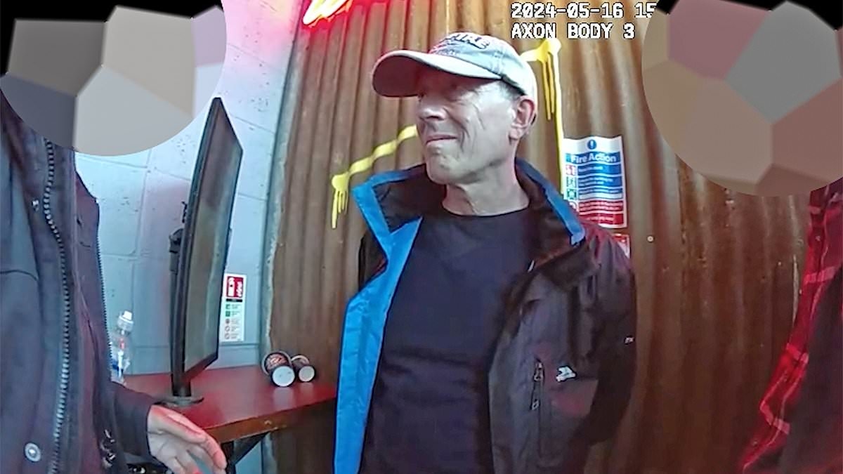 Moment 'spy' is arrested by undercover officers pretending to be Russian agents after he 'handed over USB stick containing Grant Shapps' details'