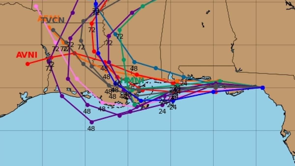 20m Americans brace for impact as spaghetti model maps path of Tropical Storm Dexter