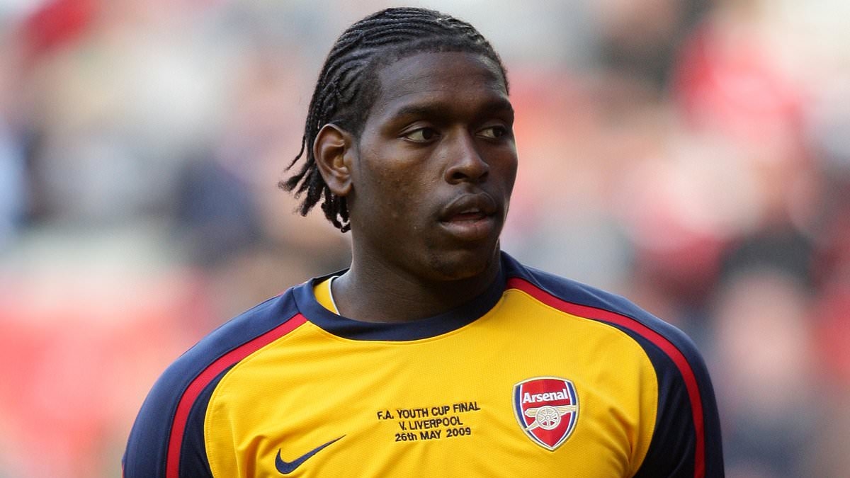 Ex-Arsenal star apologises for role in £600k drug smuggling plot as he is released just one month after being found guilty