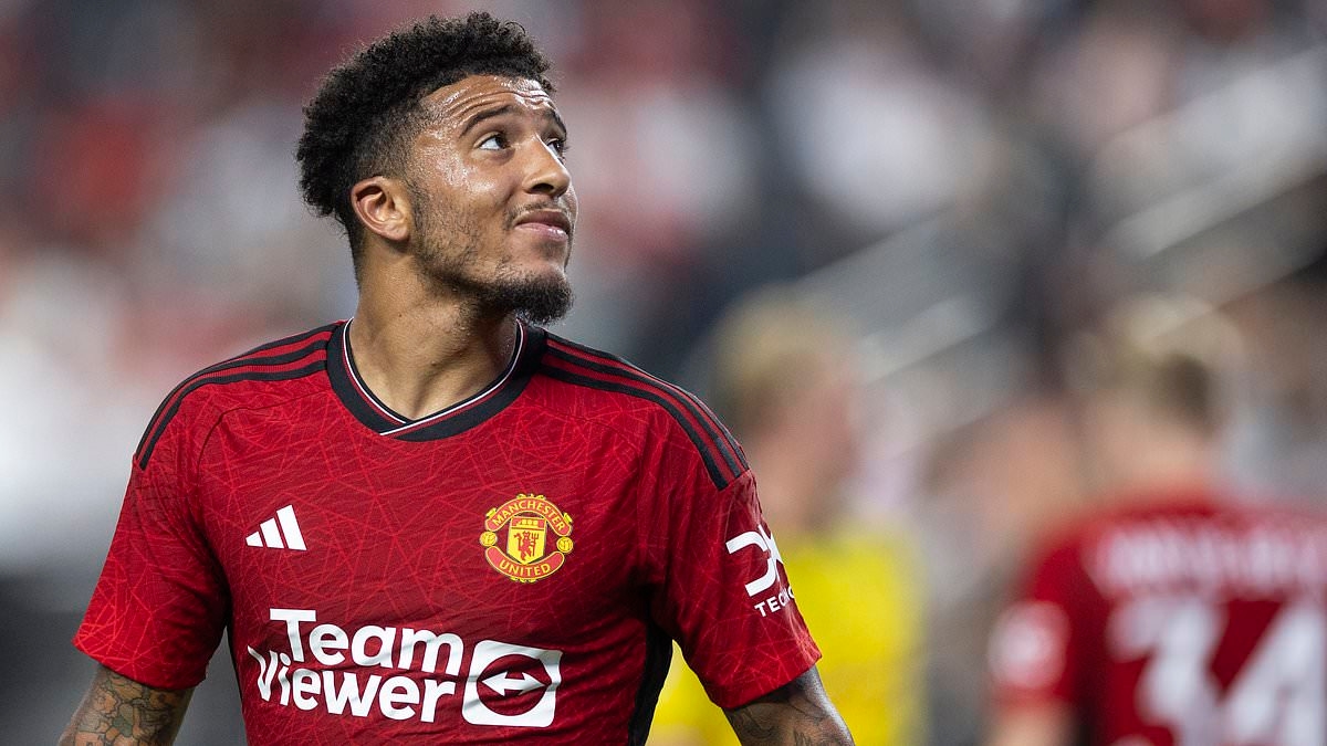 Jadon Sancho's agent 'holds Juventus talks in Turin to break £5m deadlock with Man United' - with Red Devils outcast 'determined to seal cut-price move'