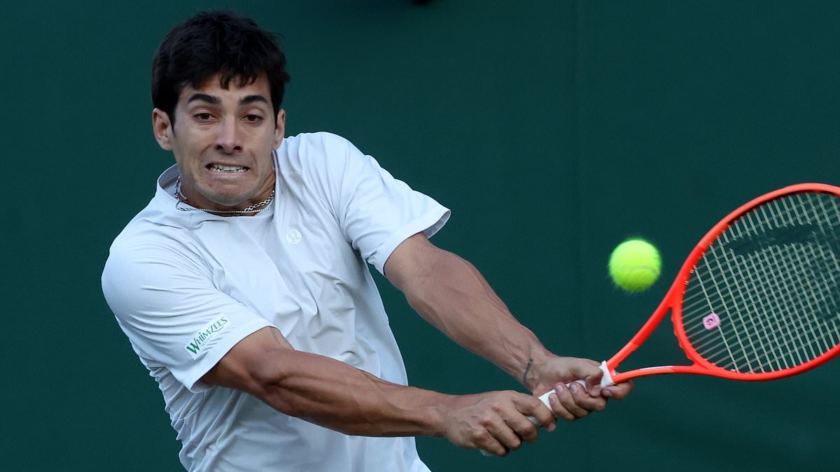 Tennis stars are involved in heated bust-up after match as former Wimbledon quarter-finalist tells his opponent: 'See you outside'