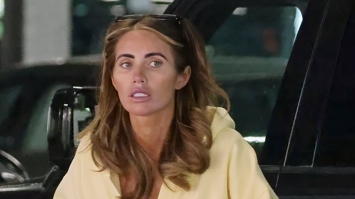Amy Childs displays her extreme weight loss in a yellow top and shorts set as she nips out to run errands in Essex