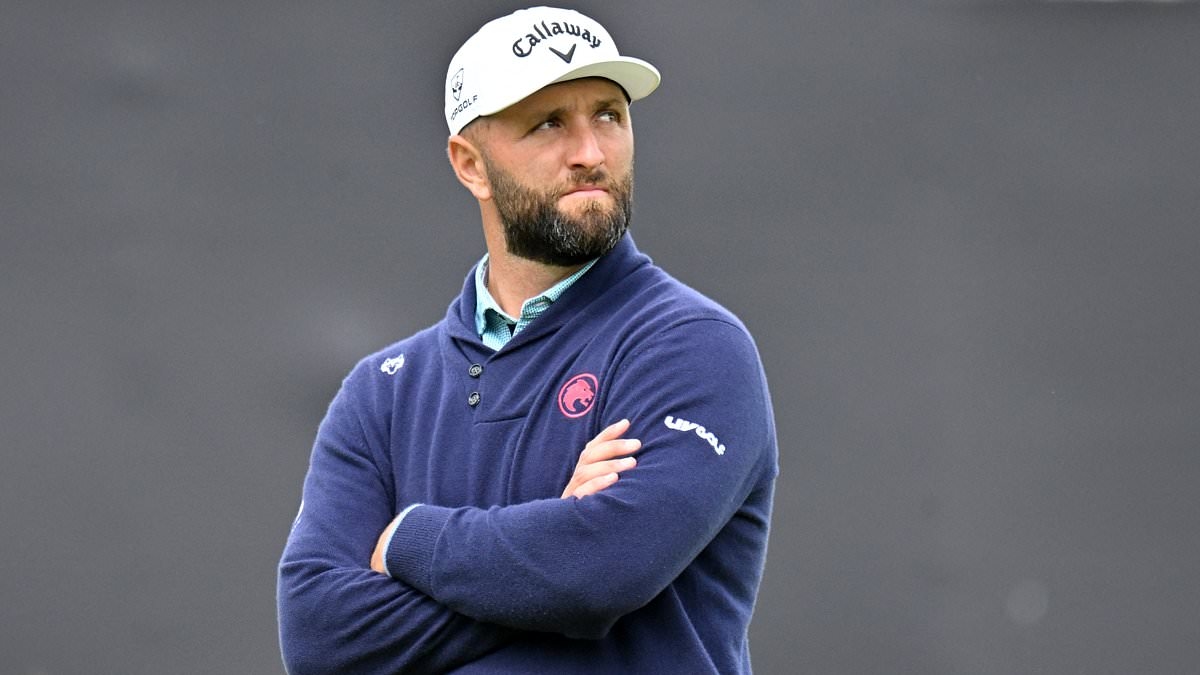 Jon Rahm FUMES at fan for rude act in tense encounter at The Open - as he unleashes 13-word sarcastic barb