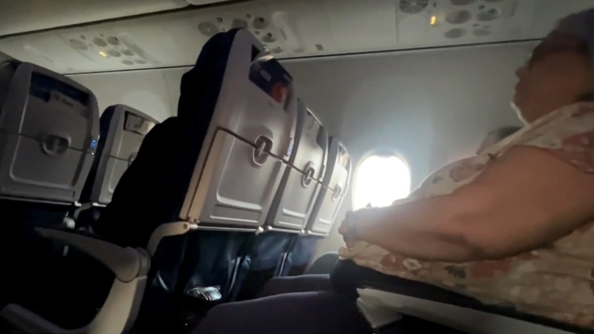 Terrifying video shows what happened when small plane moved into path of Delta jet roaring down runway