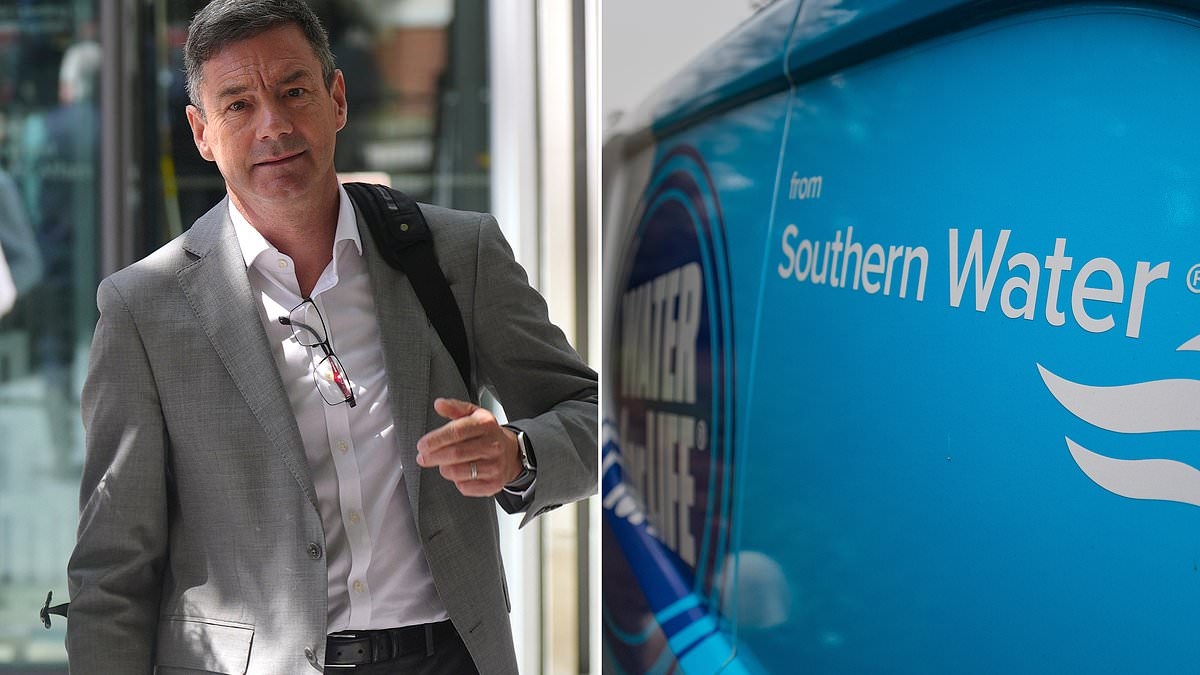 Southern Water boss scoops £1.4m pay day despite bonus ban as firm struggles with huge debt burden