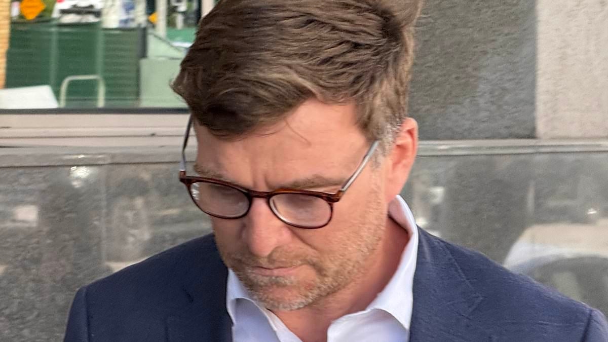Tragic last moments of the twisted banking executive who plunged to his death after he was arrested for underage sex