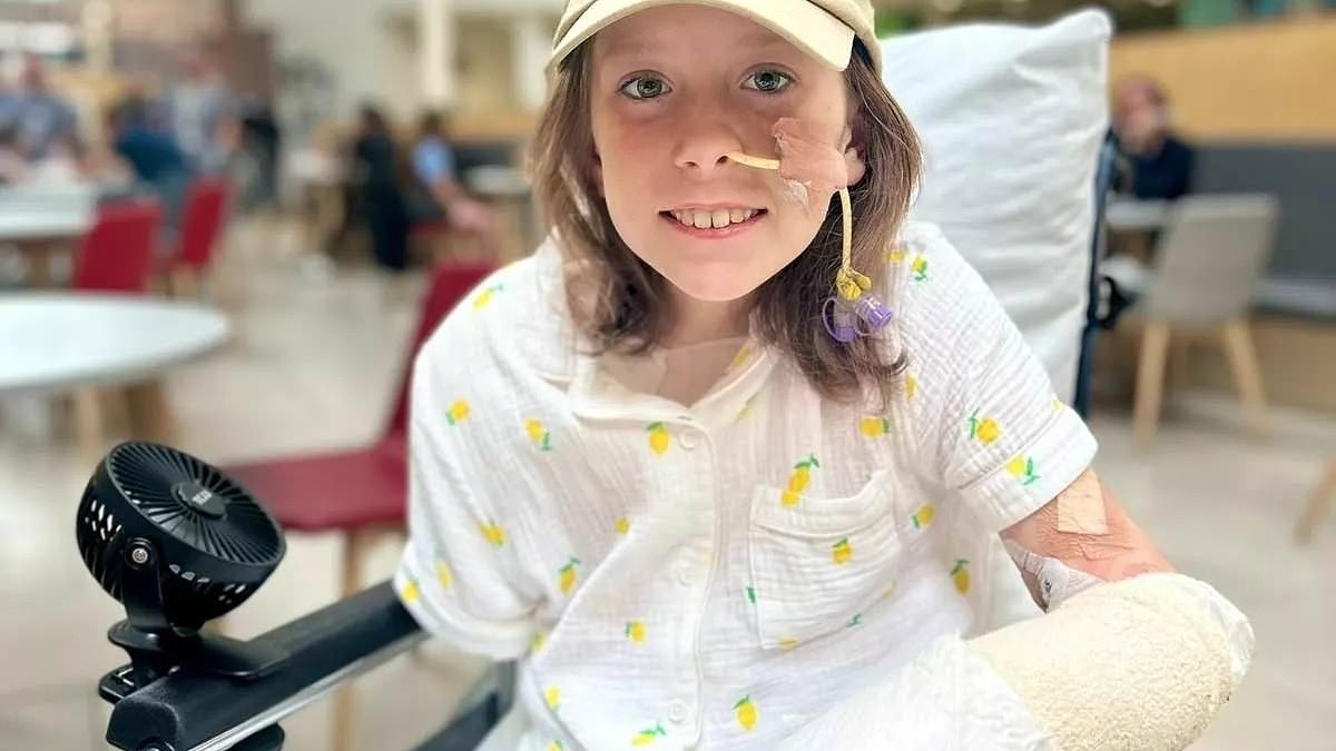 Schoolgirl, 10, has three limbs amputated after bruise 'many parents wouldn't suspect as unusual' turned out to be killer disease