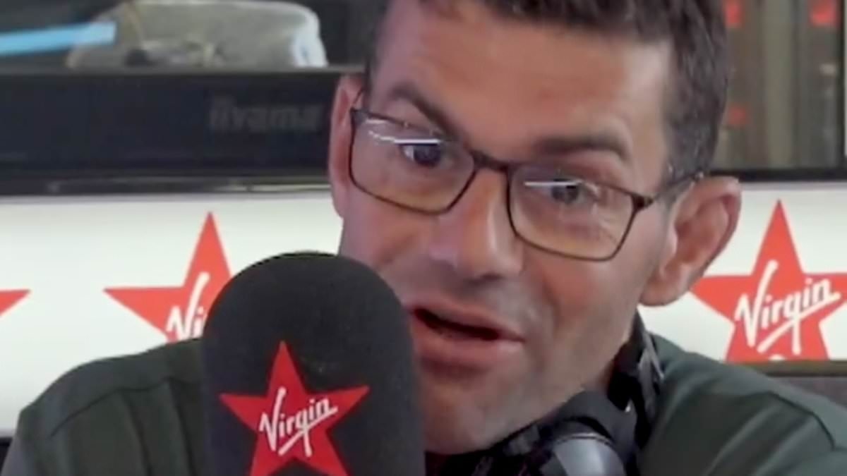 Chris Evans' Virgin Radio breakfast show co-star Vassos Alexander gets visibly emotional as he departs the show after 14 years