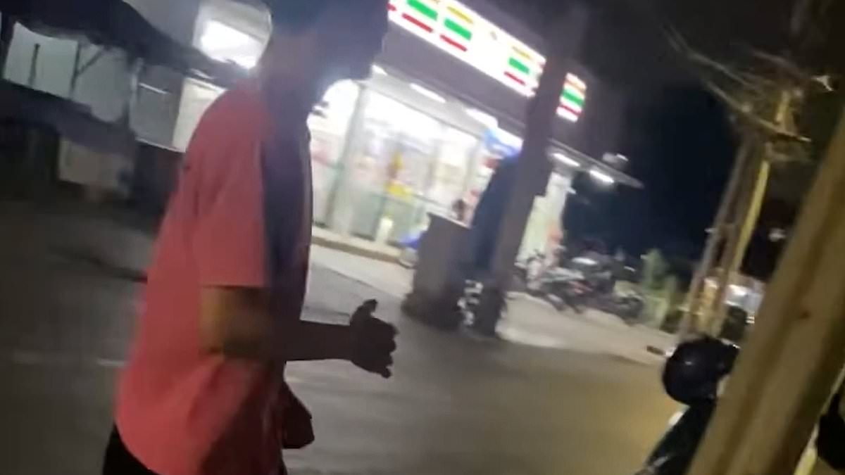 Instant karma! Road rage thug gets his comeuppance when he attacks motorist… who is a Muay Thai boxer