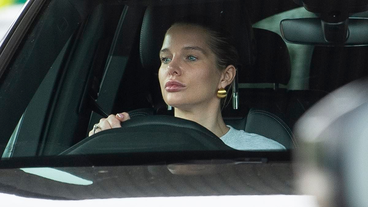 EXCLUSIVE Helen Flanagan is seen back behind the wheel of her £66k car for the first time since being banned from driving for six months