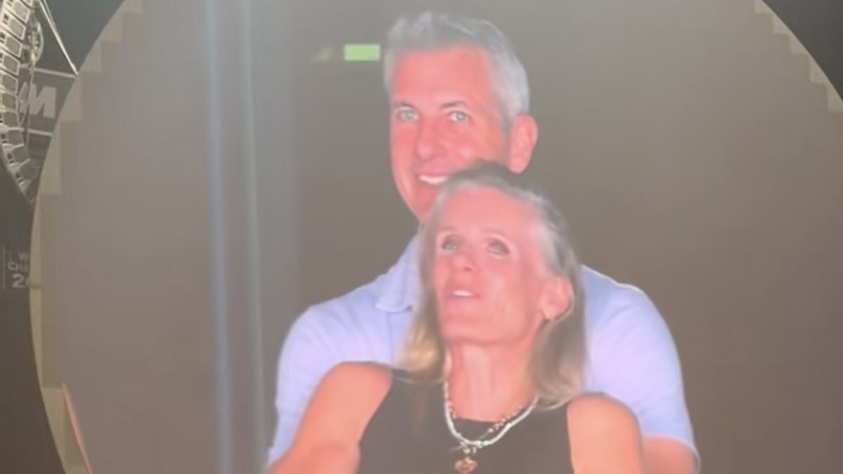 Woman who filmed viral moment CEO and HR director were caught on Coldplay kisscam taunts the couple with cheeky swipe