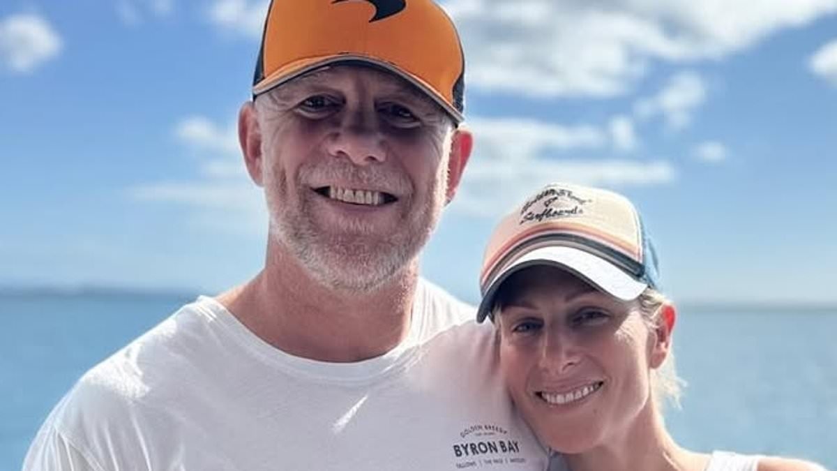 Zara Tindall soaks up the sun with her husband Mike at Hamilton Island in Queensland: 'What an unforgettable way to spend some down time'