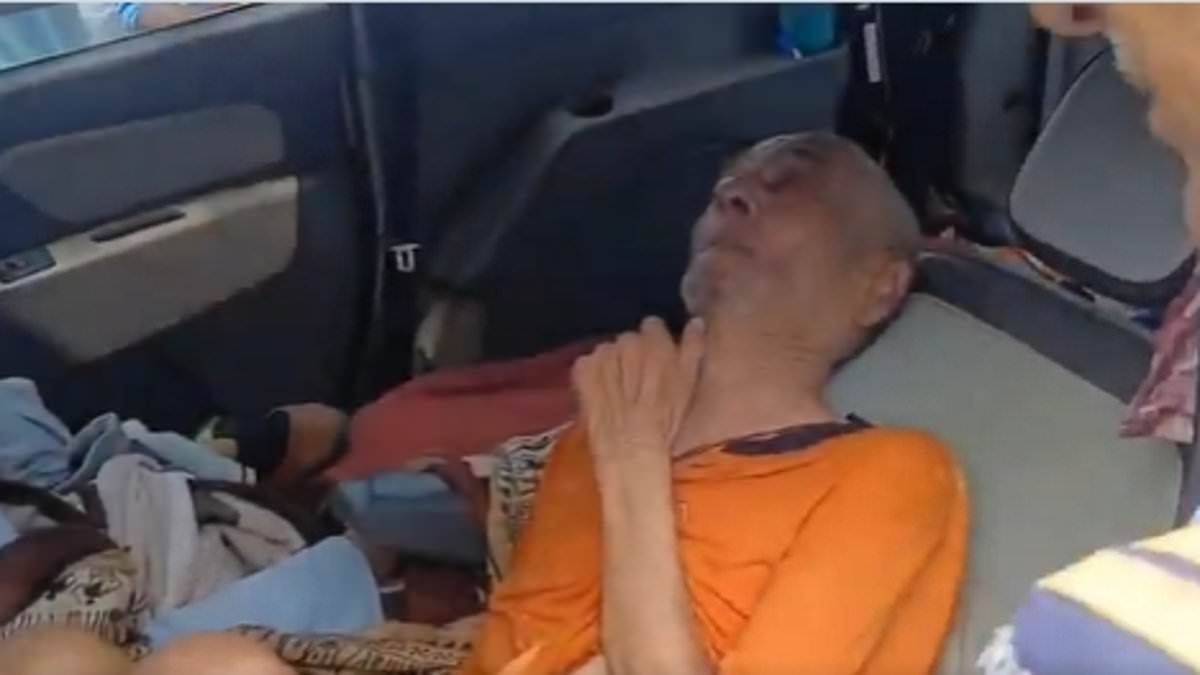 Man, 80, suffering from paralysis is rescued after being left tied up and locked in a car in 30C heat while his family 'visited Taj Mahal'