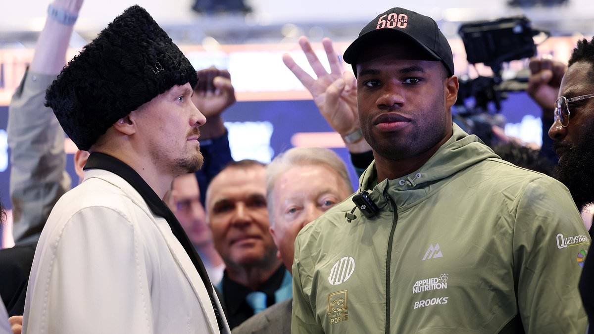 Oleksandr Usyk vs Daniel Dubois 2 LIVE: Ring walk time, undercard results and round-by-round updates as Dynamite looks to become the first Brit to unify the heavyweight division in the four-belt era