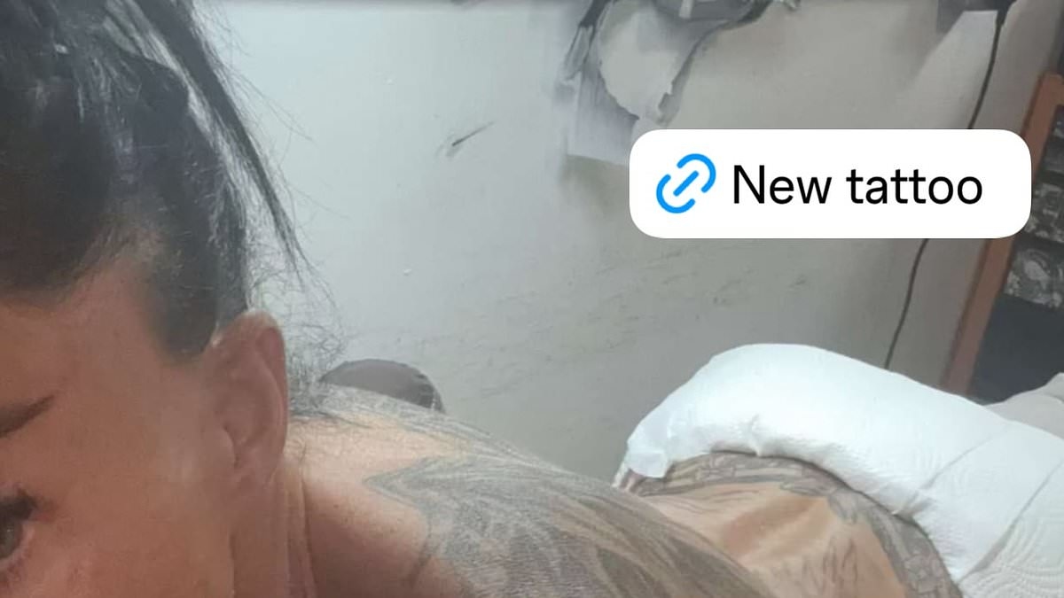 Katie Price reveals she is getting a new tattoo as she shares half-naked snap after daughter Princess moved out of her home amid her reality show ban