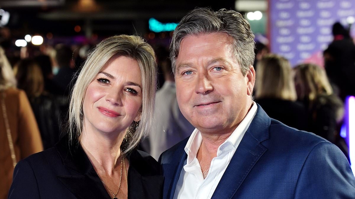 Lisa Faulkner makes rare comments about husband John Torode and says she doesn't read news about them - amid MasterChef star's sacking over 'using racist term'