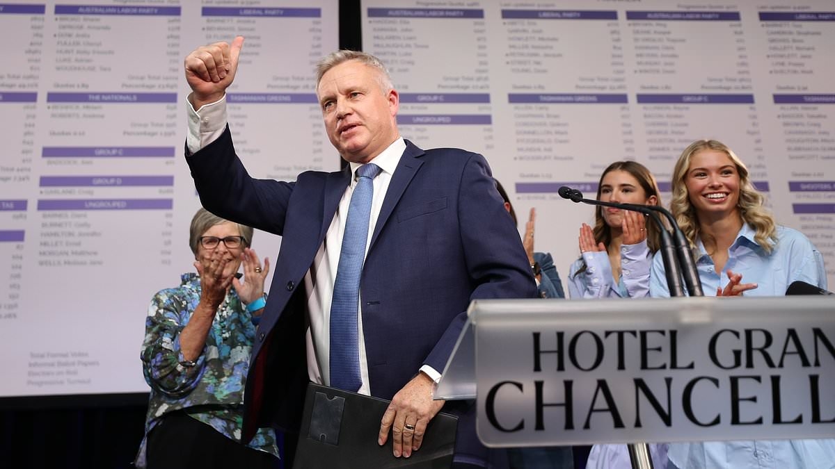 Tasmanian Premier Jeremy Rockliff seeks to re-form government as Labor heads towards its worst ever result