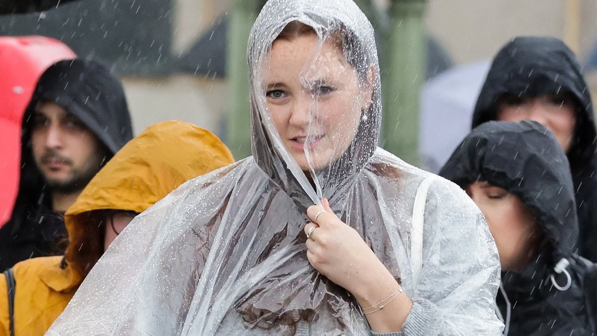 Thunderstorm warnings spread to ALL of UK as Met Office says floods are a threat until Monday - while millions still face hosepipe ban