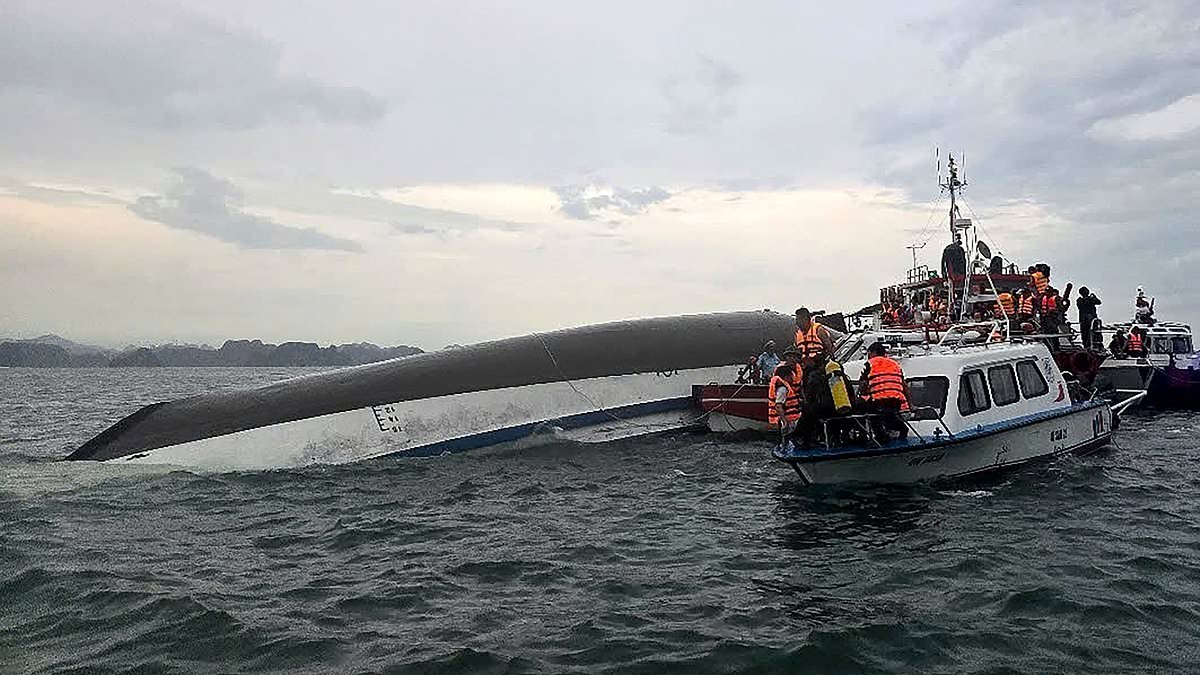 At least 37 dead after tourist boat loaded with children capsizes in Vietnam