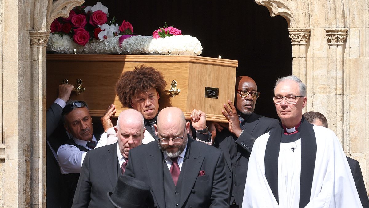 Phil Tufnell is among sports stars paying tribute at funeral of England cricketer David 'Syd' Lawrence who lost battle with motor neurone disease aged 61