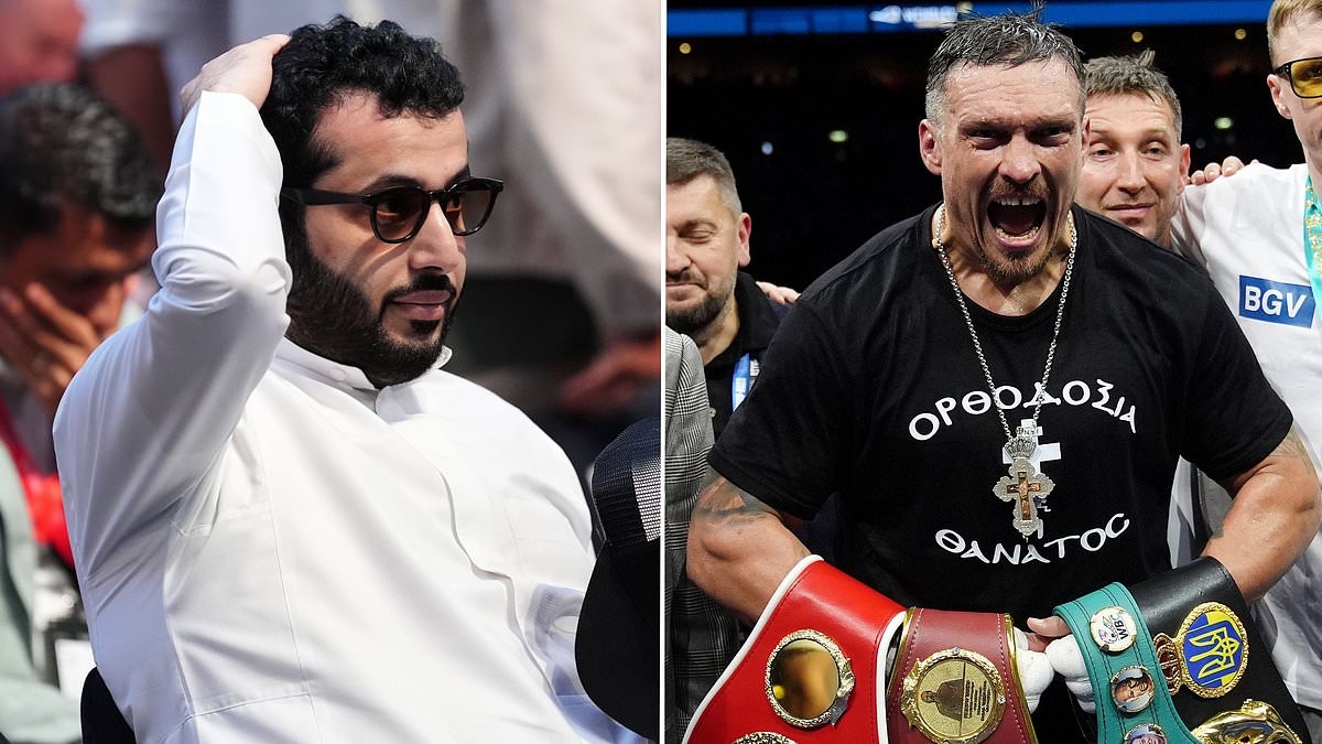 Saudi boxing boss Turki Alalshikh names surprise opponent he wants to see Oleksandr Usyk fight next after watching the Ukrainian win Daniel Dubois rematch