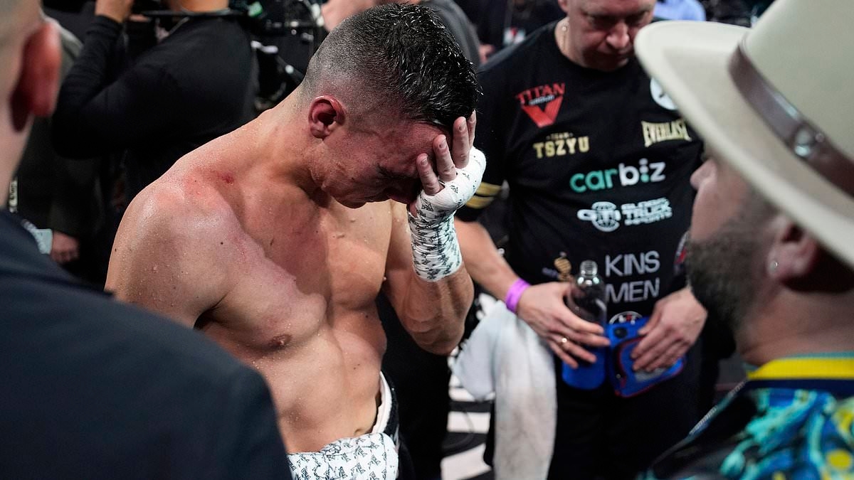 Tim Tszyu beaten in world title rematch with Sebastian Fundora, as American pounds Aussie into submission