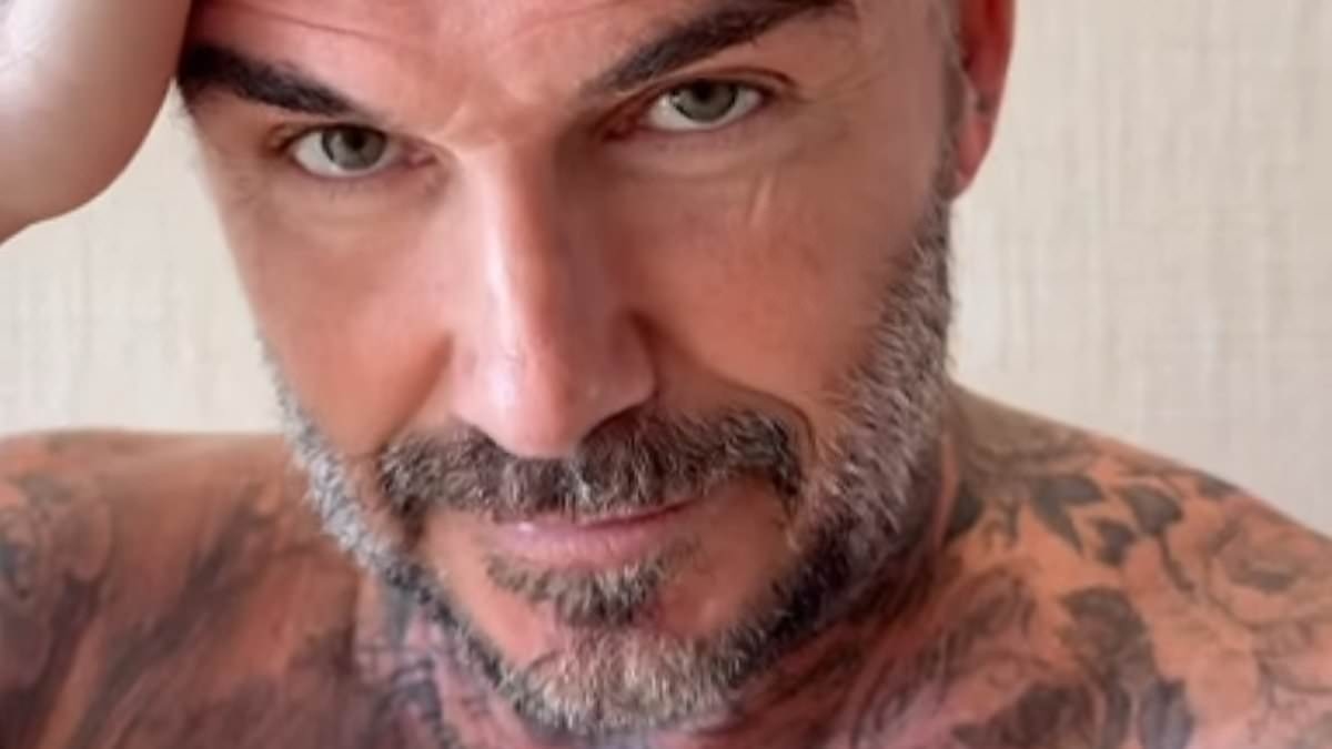 David Beckham is left with an unmissable bald patch on his head after DIY buzz-cut goes horribly wrong - and even Victoria admits it 'looks terrible'