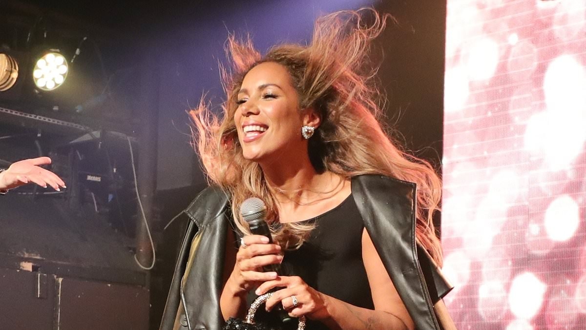 Leona Lewis cuts a glam figure as she puts on a showstopping performance alongside drag queens at G-A-Y in London just days after receiving an OBE from King Charles