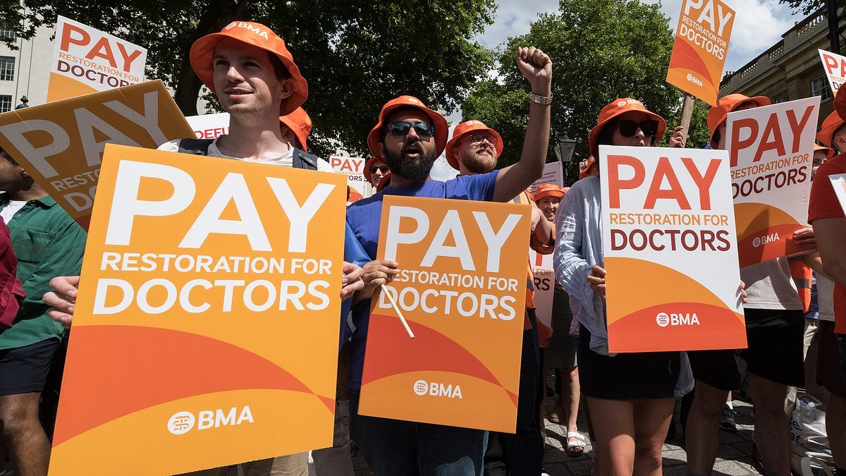 NHS CEO orders hospitals to be tough with striking doctors and not 'tolerate harm and risk' to patients caused by major walkout starting this week