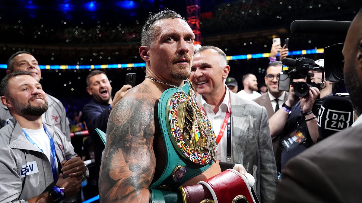 Revealed: Oleksandr Usyk's insane payday for 14 minutes of work after Ukrainian beat Daniel Dubois