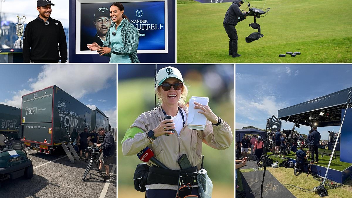 A moving golf simulator, 80 miles of cables and supermarket sandwich bags: Inside Sky Sports' innovative coverage of The Open