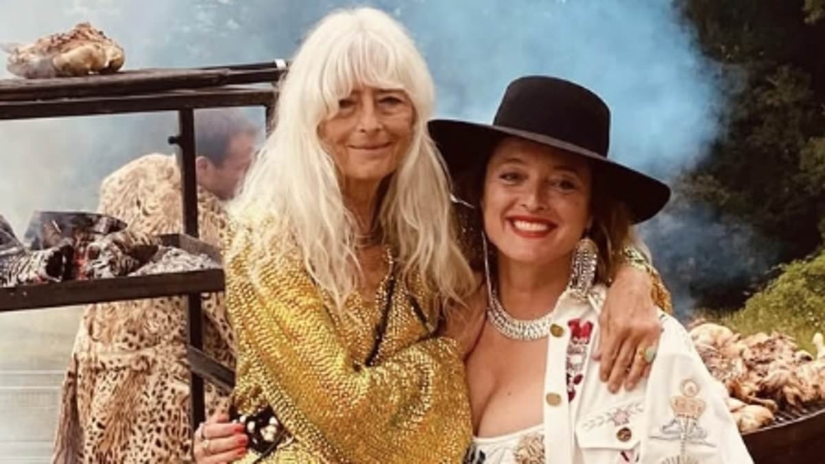Turning 50 in intergalactic style! Designer Alice Temperley throws wild themed birthday bash with a star-studded guestlist, llamas and SEVEN cakes in grade-II listed Georgian family manor