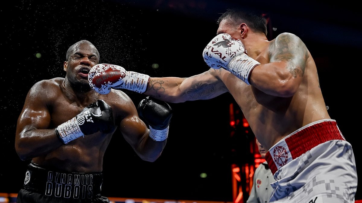 Daniel Dubois had to' WALK into Wembley after chaotic journey involving dad's party and accreditation nightmare' before brutal KO by Oleksandr Usyk