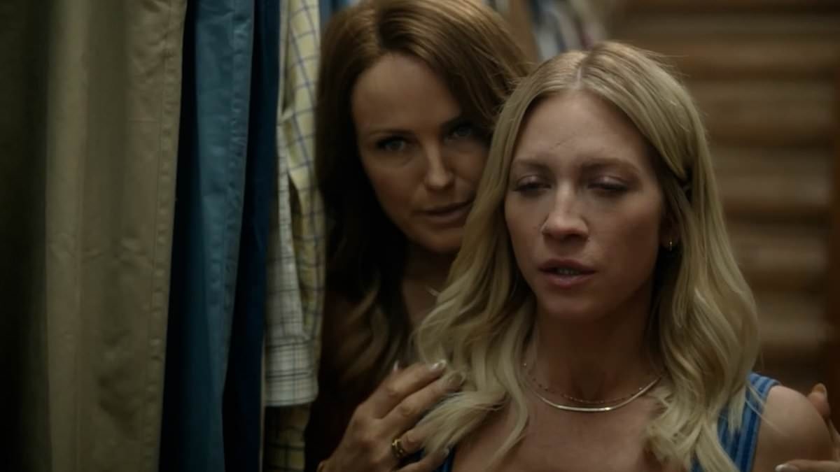 Malin Akerman and Brittany Snow strip off for VERY raunchy lesbian sex scene in new series The Hunting Wives