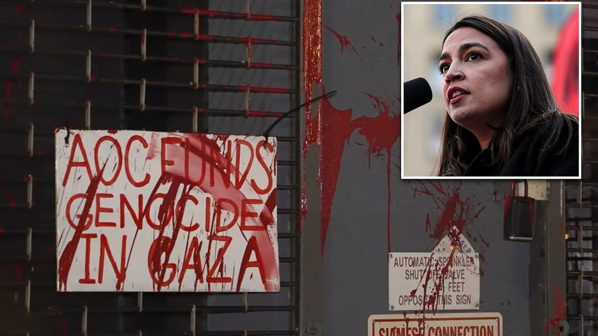 AOC's Bronx office terrorized by fake blood and horrid accusations by her own supporters in twist