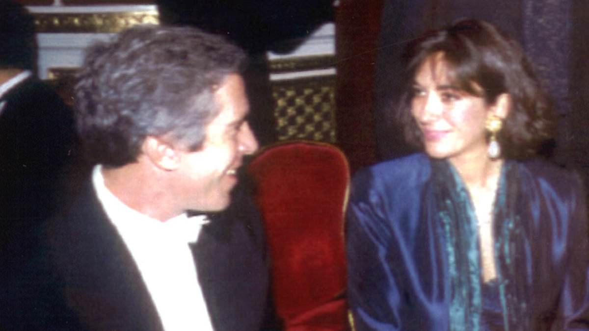 EXCLUSIVE The moment Jeffrey Epstein's twisted love affair with Ghislaine Maxwell is captured for the first time, as the starry-eyed couple are seen at Trump's Plaza Hotel gala