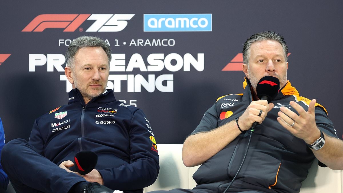 Christian Horner's arch rival sticks the boot in: McLaren boss Zak Brown insists he's 'not surprised' by nemesis' sacking as Formula One prepares for first race without Geri Halliwell's husband following brutal axing