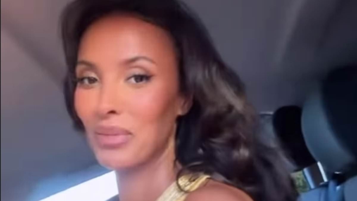 Maya Jama puts on a VERY saucy display while keeping cool in a skimpy mini dress amid Love Island filming - after sparking fears she may bid farewell to the ITV show