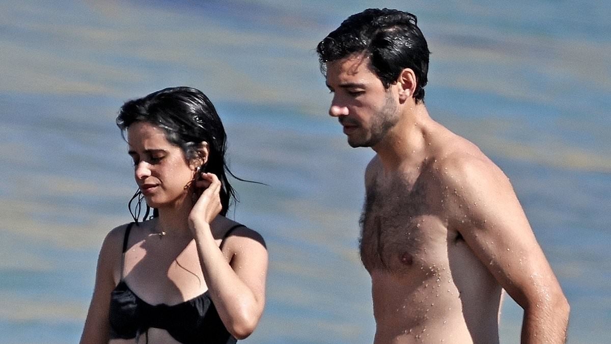 Camila Cabello can't stop kissing her billionaire boyfriend in Ibiza as she flashes her slender bikini body