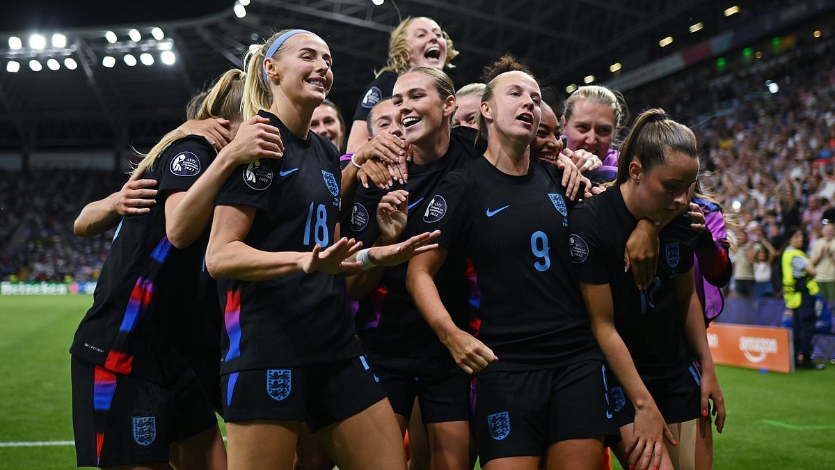 'The proud Lionesses': King Charles and Prince William join the nation in congratulating England on win against Italy - and spot in the final