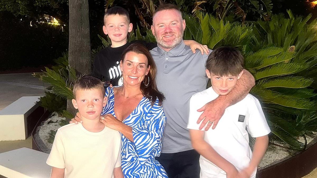 Coleen Rooney looks radiant and glowing as she shares sweet family snap with husband Wayne and their sons on holiday