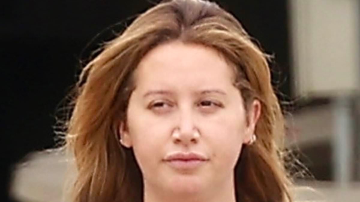 Ashley Tisdale fans can't figure out what she has done to her face during rare sighting in Malibu