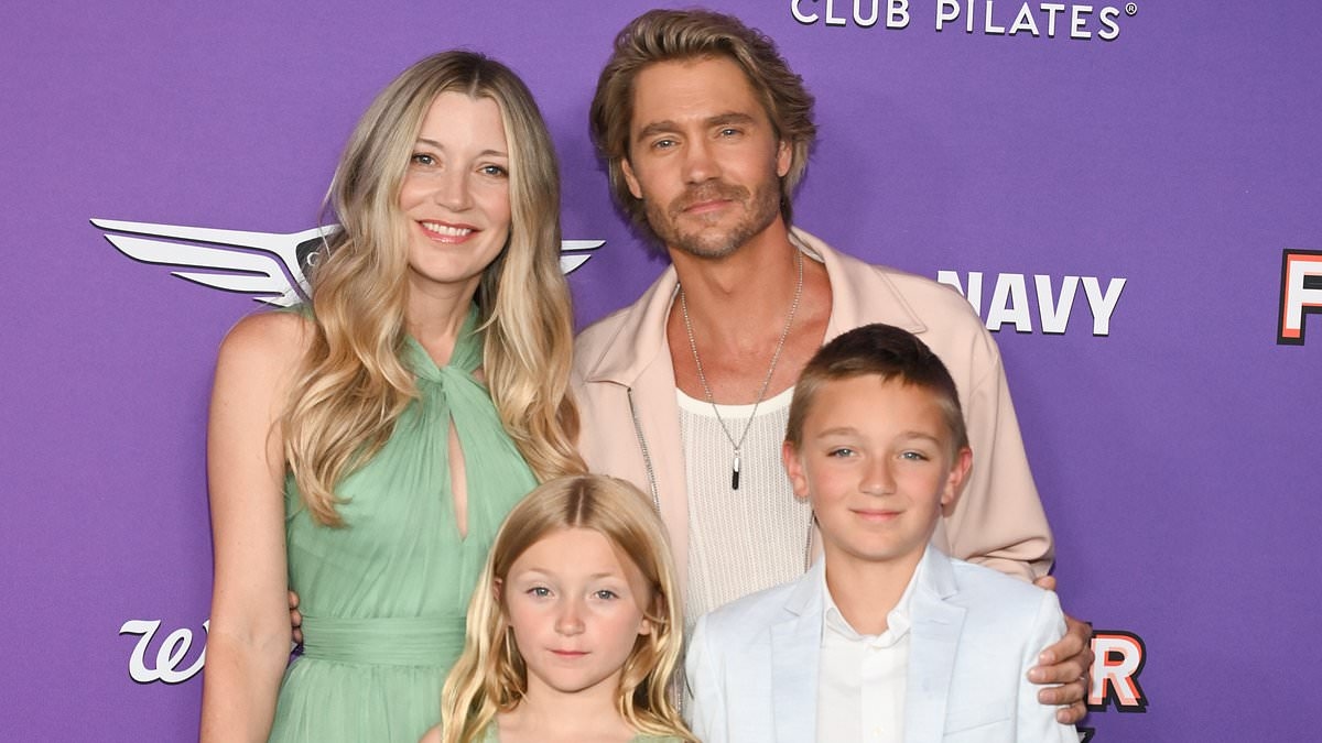 Chad Michael Murray makes rare red carpet appearance with his wife Sarah Roemer and their two lookalike eldest kids at the Freakier Friday LA premiere