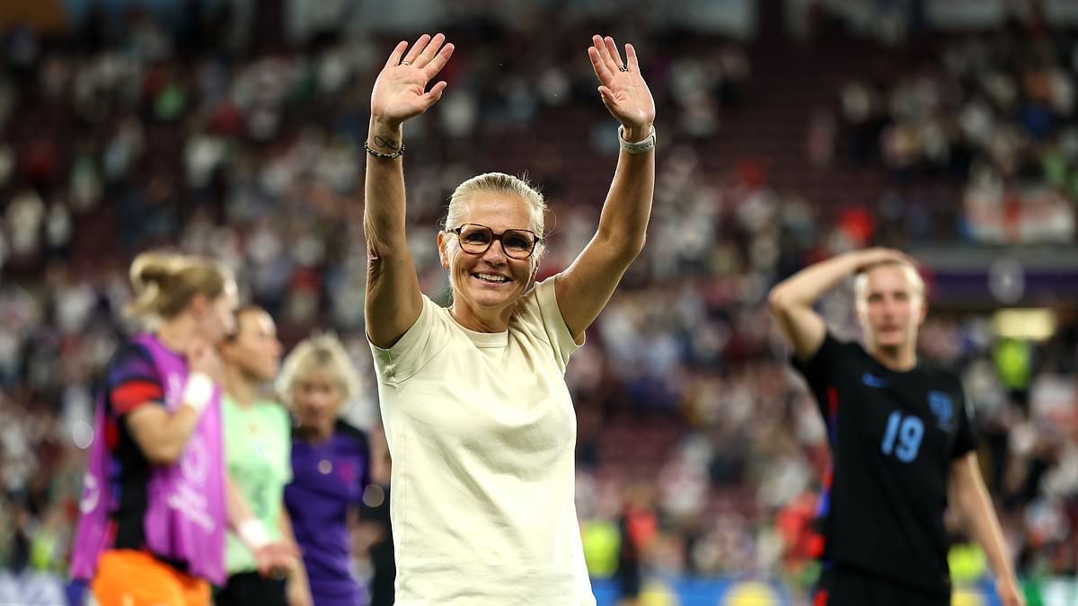 Arise, Dame Sarina! Lionesses' Dutch manager Wiegman in line for honorary damehood - even if England lose Euros final - amid fears of a sexism row over Sir Gareth Southgate's knighthood