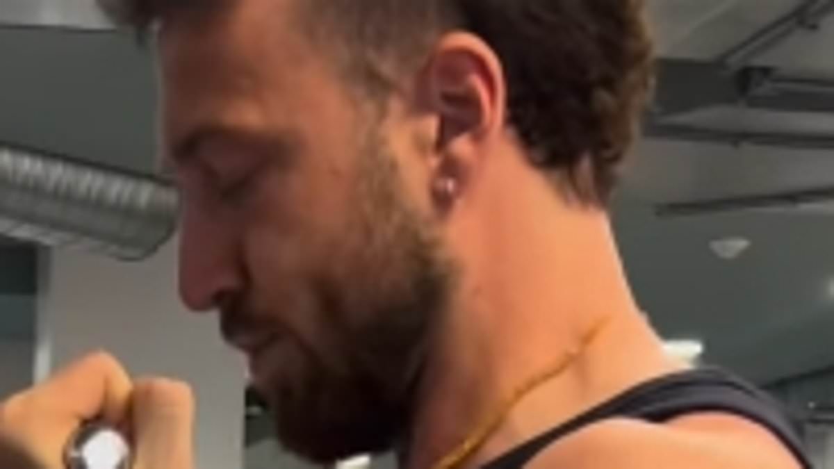 Sam Thompson shows off his ripped physique as he heads to the gym after revealing his impressive 'glow-up' following split from Zara McDermott