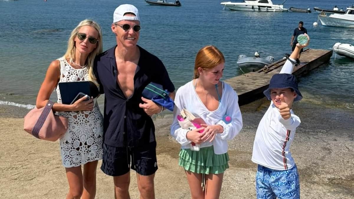 PR queen Roxy Jacenko's 13-year-old daughter Pixie wears $1800 Hermes sandals as she poses with rarely-seen father Oliver