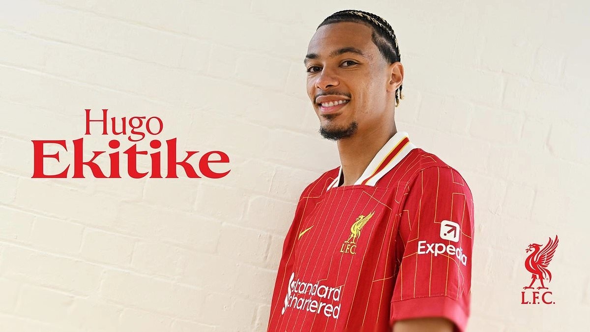 Liverpool confirm £79m signing of striker Hugo Ekitike as Reds' summer spending passes £290MILLION