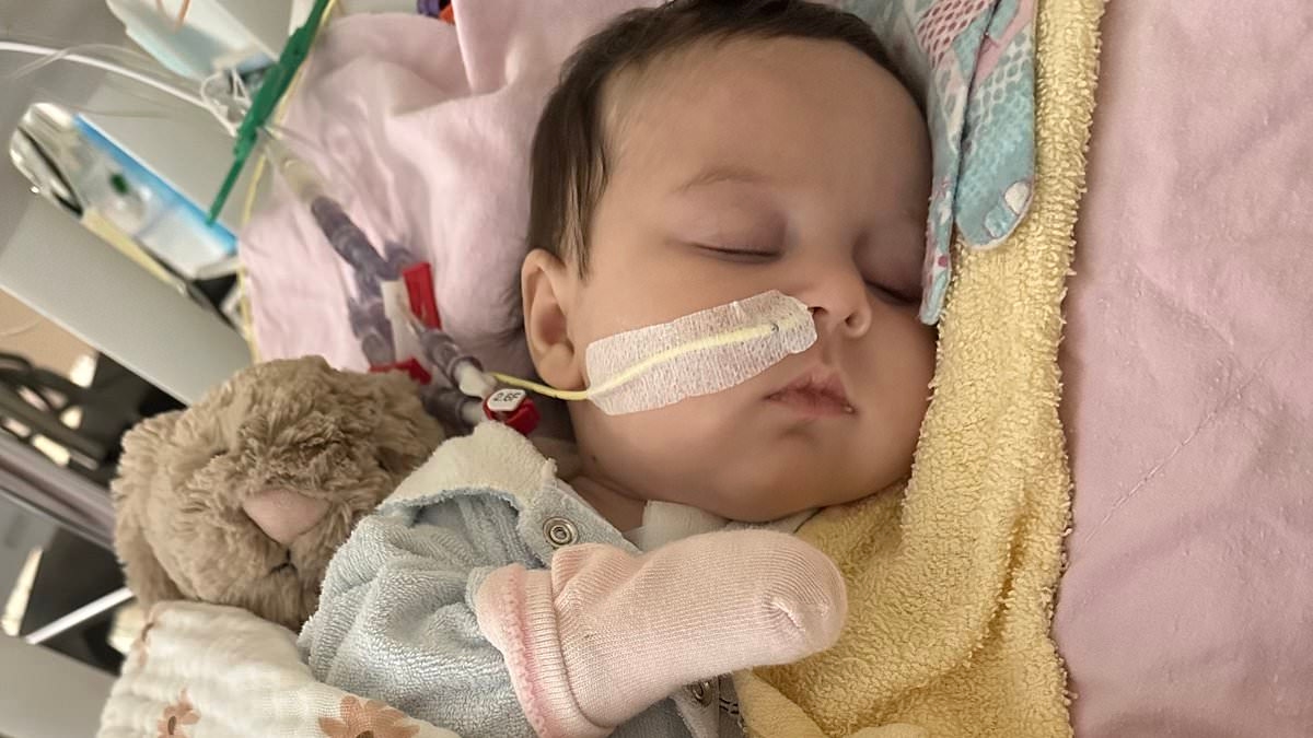 Doctors told us our newborn's grunting was just normal 'baby noise'... but now she is on life support